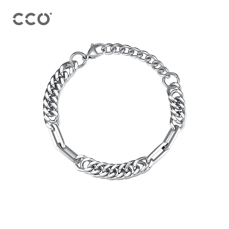 镂空链条拼接中性冷淡风嘻哈手链