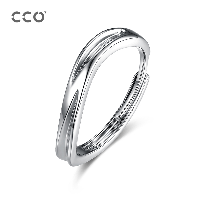 戒指可调节冷淡风指环素戒