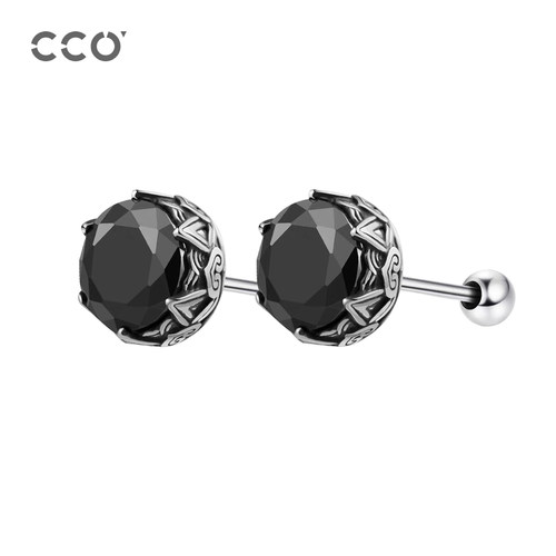 CCO复古图腾耳钉925银