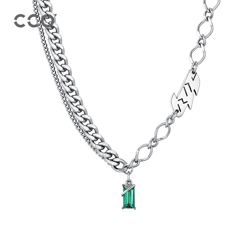 小众设计感字母项链男