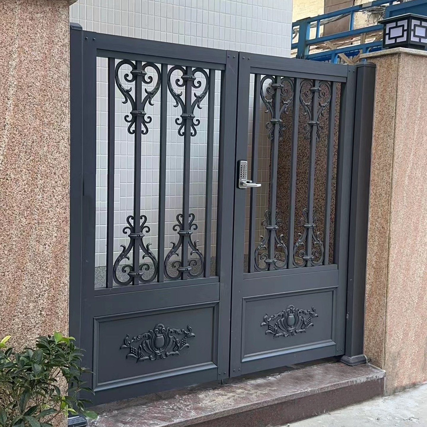 铝合金庭院门别墅铝艺门户外防水