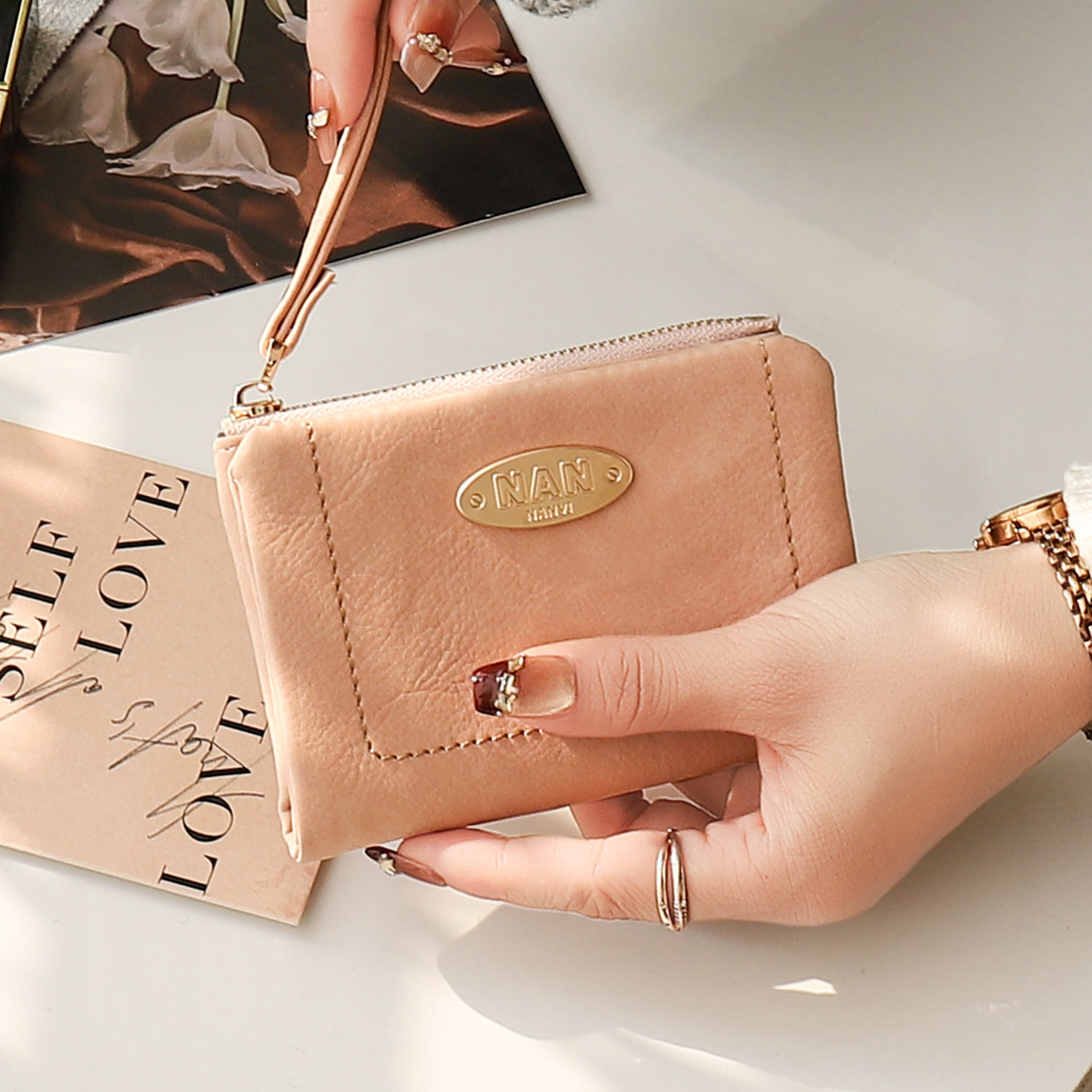 短款钱包女2026新款复古磨砂卡包日系简约小钱包小众软皮迷你钱夹,箱包皮具/热销女包/男包,钱包,淘宝优惠券,粉丝福利购,淘宝优惠卷