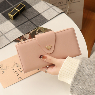 长款钱包女式新款轻薄小巧学生卡包二合一现金手拿包多功能证件包