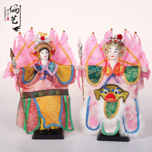 布袋戏手偶薛丁山儿童玩具幼儿园表演福建非遗传统研学摆件