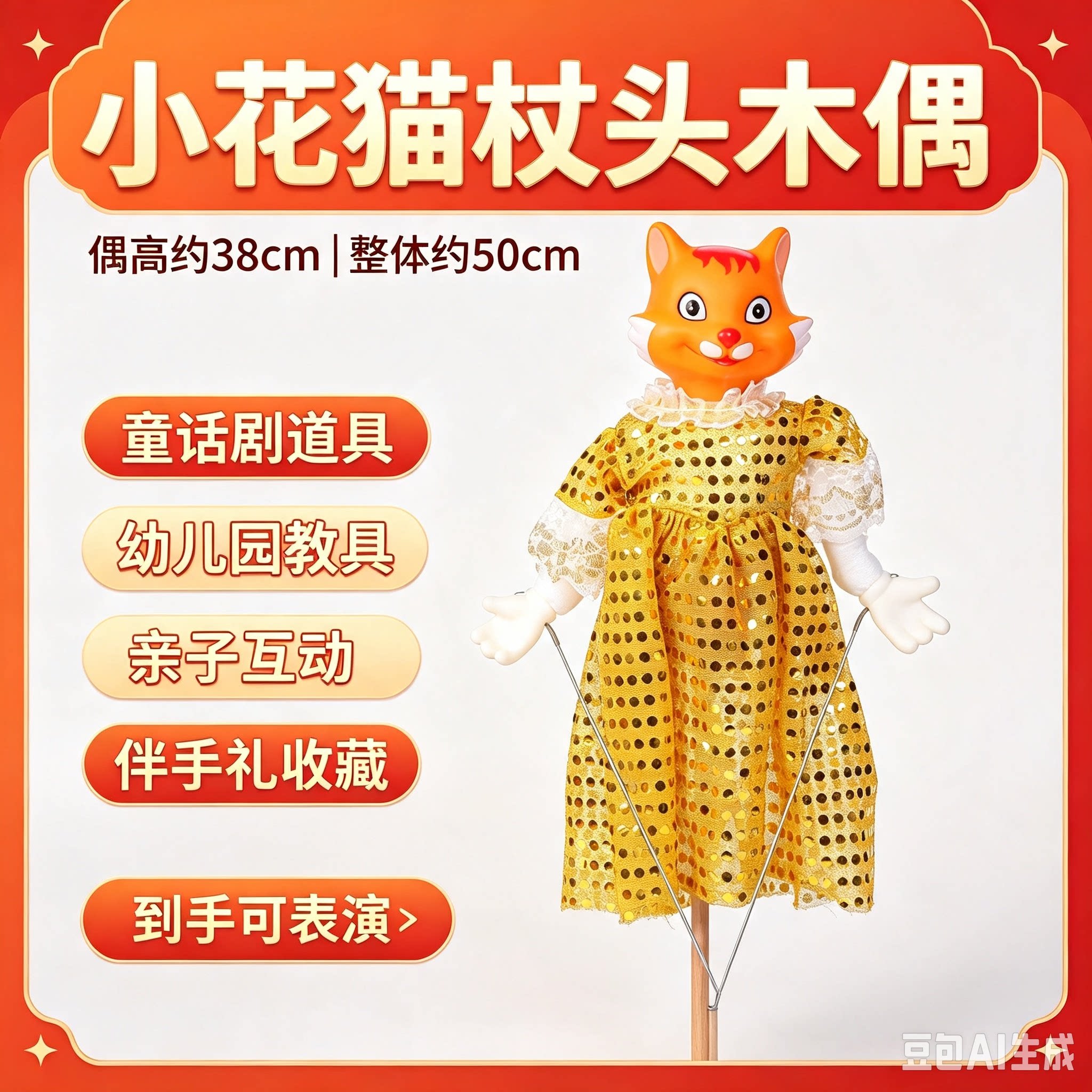 幼儿木偶牛鼠兔狼鸟鸡猫猴猪马蛙图片