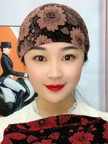 家居帽优雅女四季包头印花弹力大