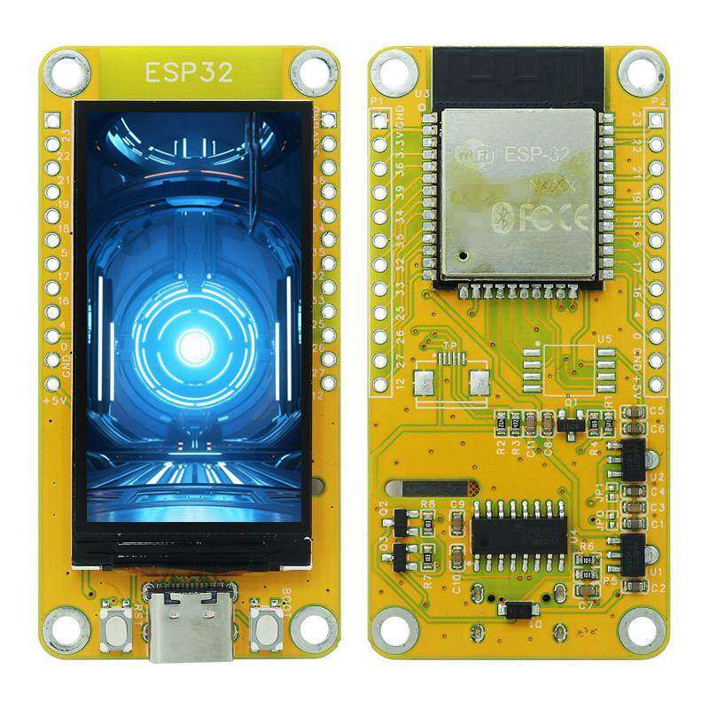 ESP32带1.9寸屏幕LVGL开发板wifi+蓝牙170*320显示屏TFT模块图片