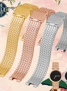 代用卡西欧SHEEN系列5450 SHE-C100L SHE-C110凹口精钢手表带女14