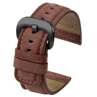 适配7七个星期五手表表带真皮男配件sevenfriday表带头层牛皮28mm