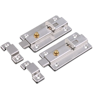 加厚不锈钢自动弹簧插销锁扣卫生间门栓子防盗木门闩小门插门销