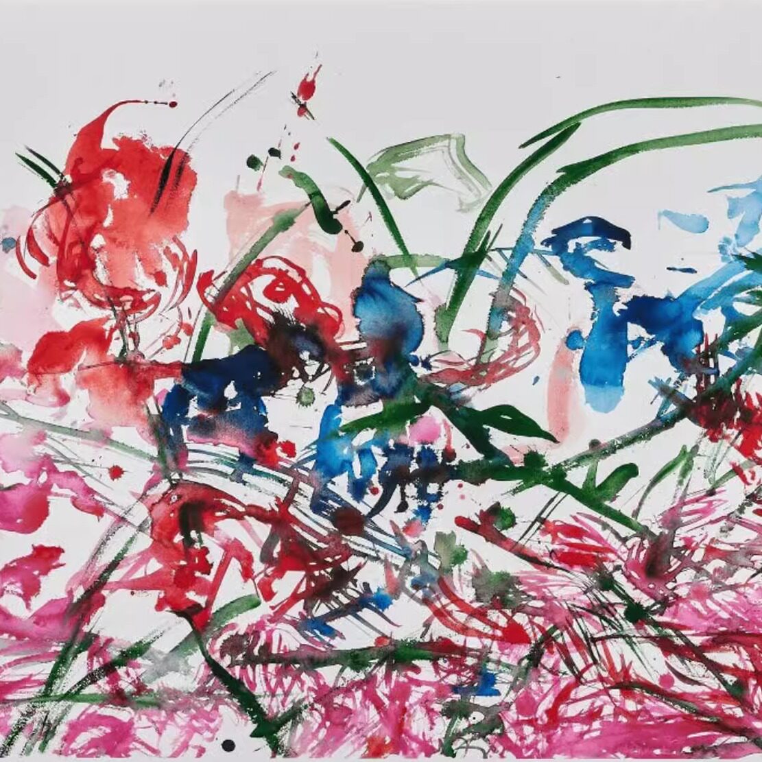 赵无极 版画【无题-2007年】亲笔签名