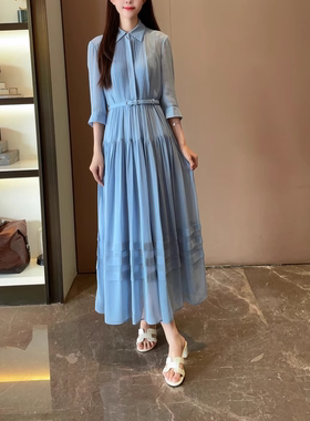 现货速发商场同款2025初夏新品优雅通勤A型连衣裙A1FCW62680