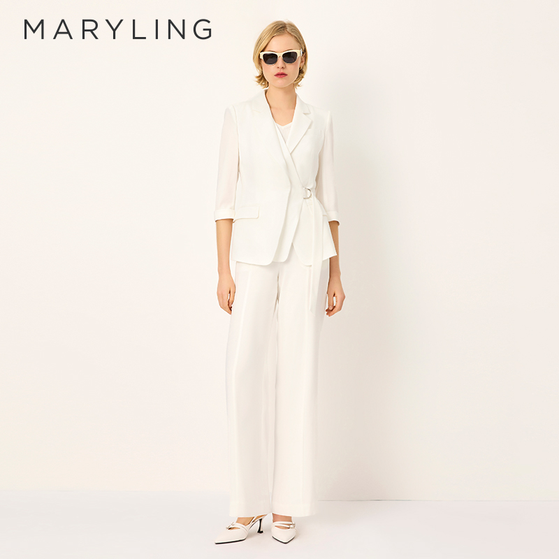 MARYLING七分袖三醋酸西装外套