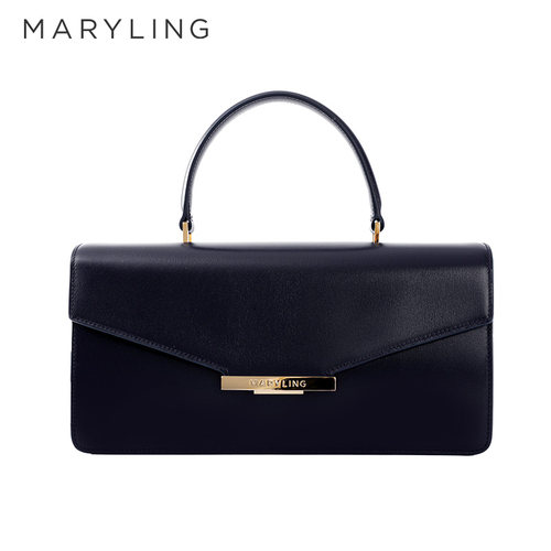 MARYLING玛俪琳翻盖真皮手提包