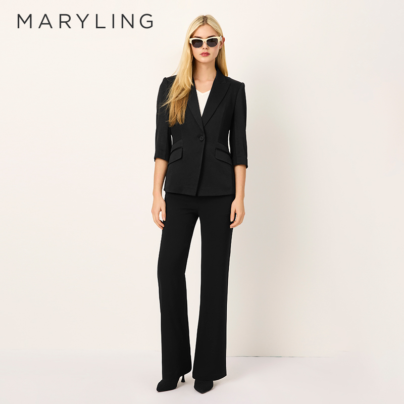MARYLING三醋酸戗驳领西装