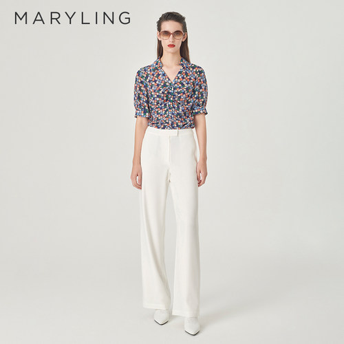 MARYLING知性优雅印花上衣