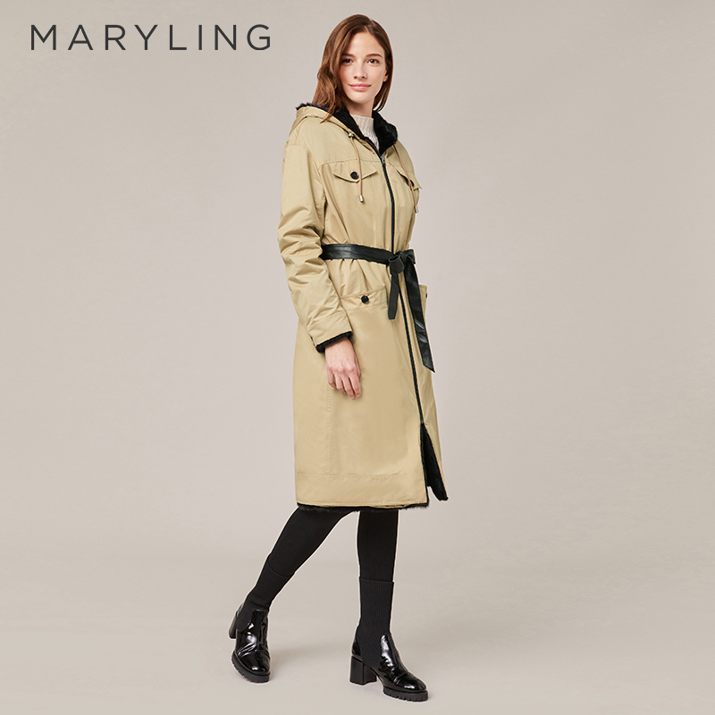 2021冬季两面穿连帽时尚水貂a1