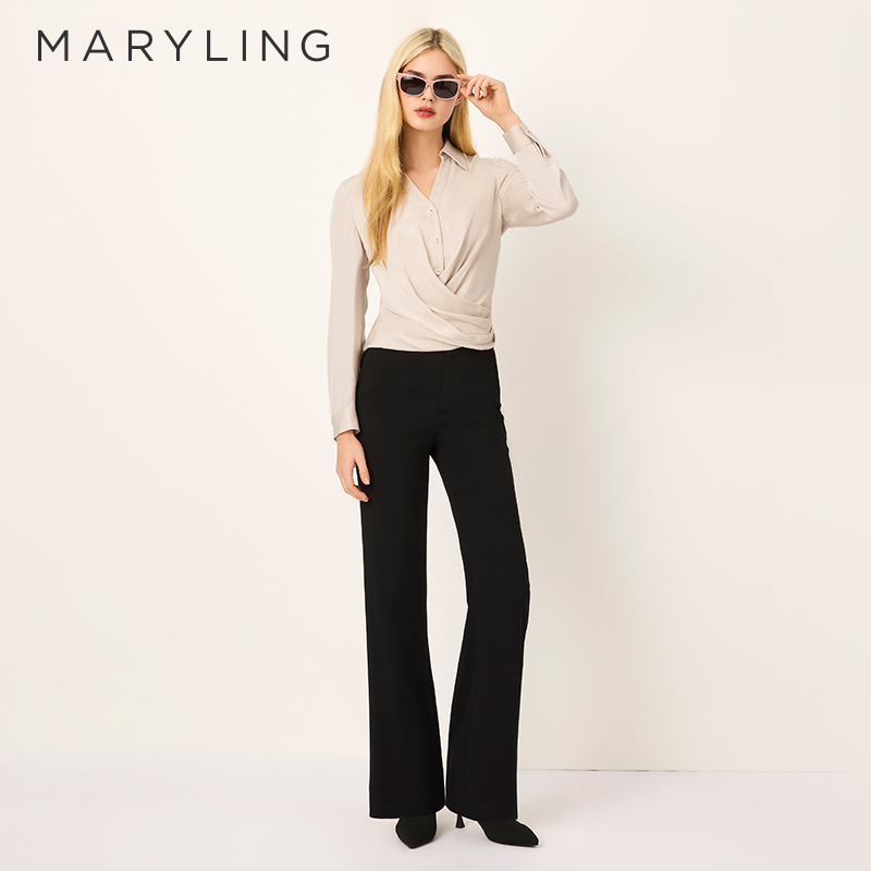 MARYLING长袖真丝衬衫