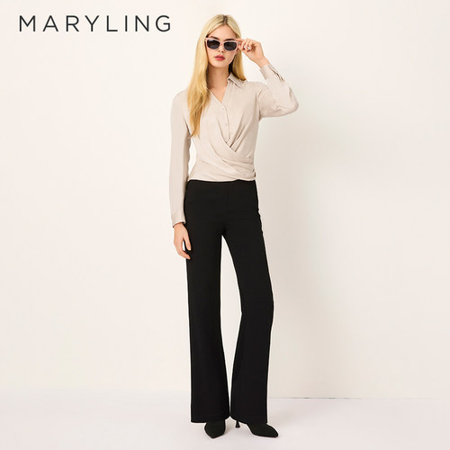 MARYLING长袖真丝衬衫