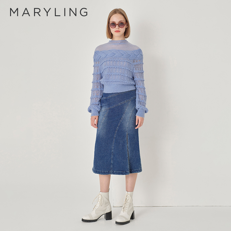 MARYLING圆领针织套头衫