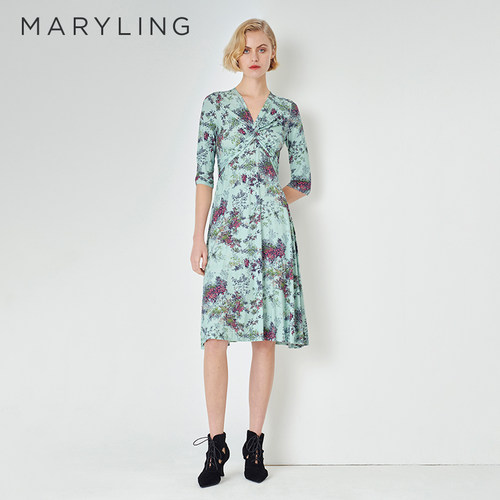 MARYLING小碎花印花连衣裙
