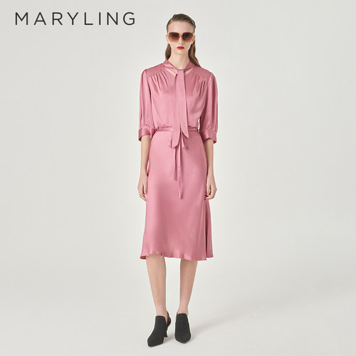 MARYLINGV领鱼尾连衣裙