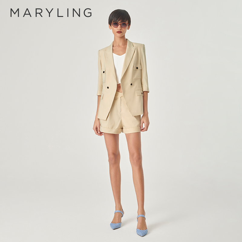 MARYLING戗驳领西装外套