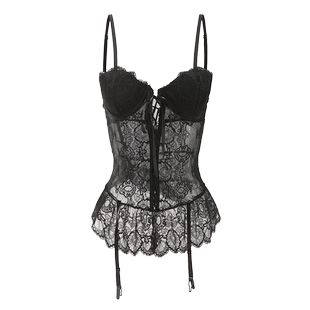 性感睡衣女纯欲带胸垫小胸显大聚拢内衣蕾丝束身吊带睡裙轻熟御姐