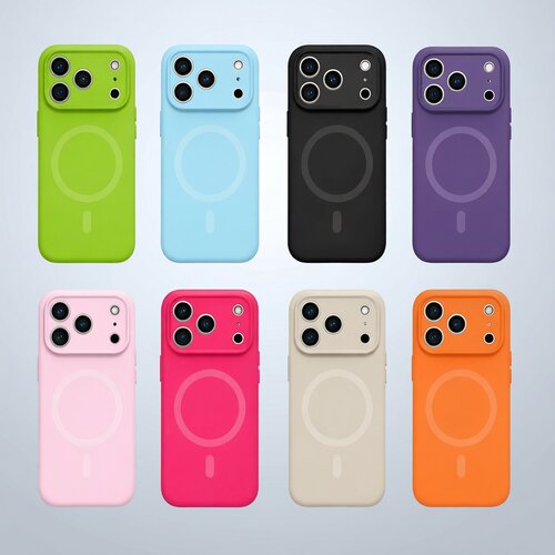 喜壳派【液态硅胶精孔强磁全包】iPhone 17/Air/Pro/Max液态硅胶精孔手机壳高级感糖果色全包手机壳