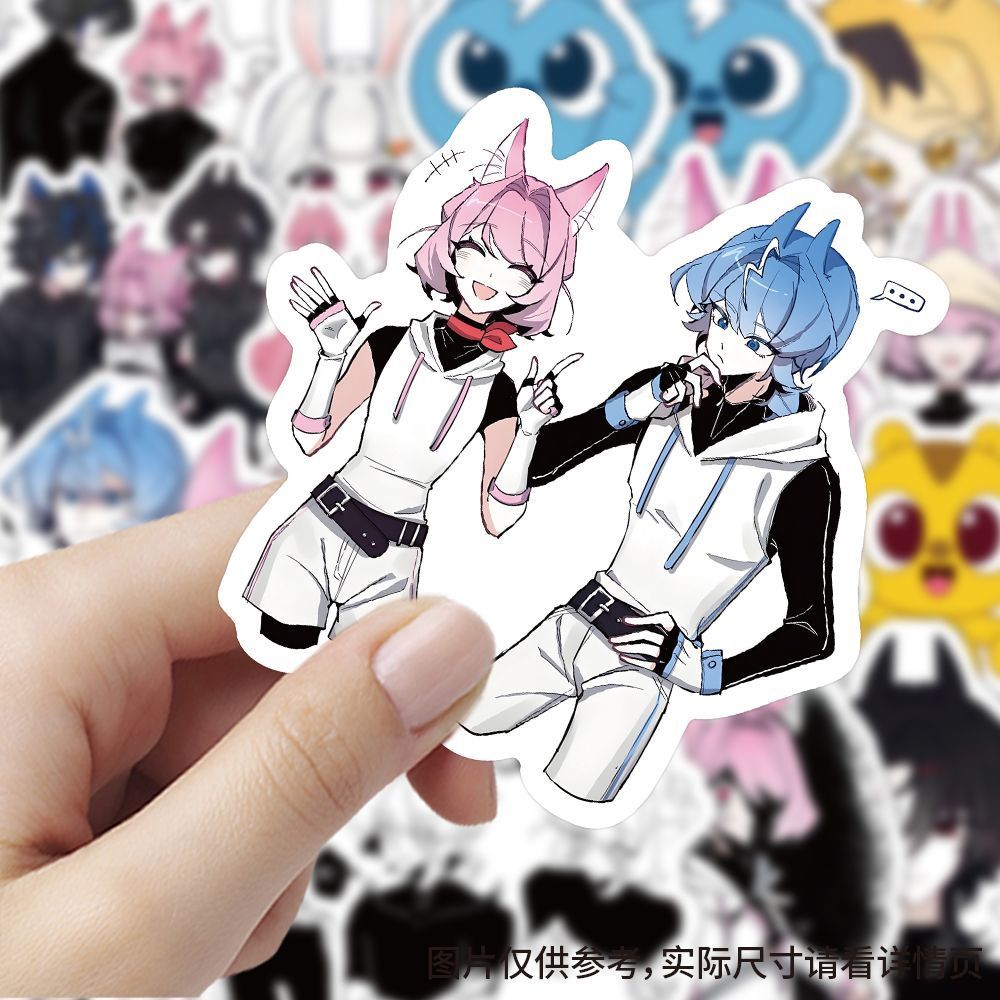 180张迷你特工队拟人贴纸卡通二次元周边素材贴画diy笔记本装饰图