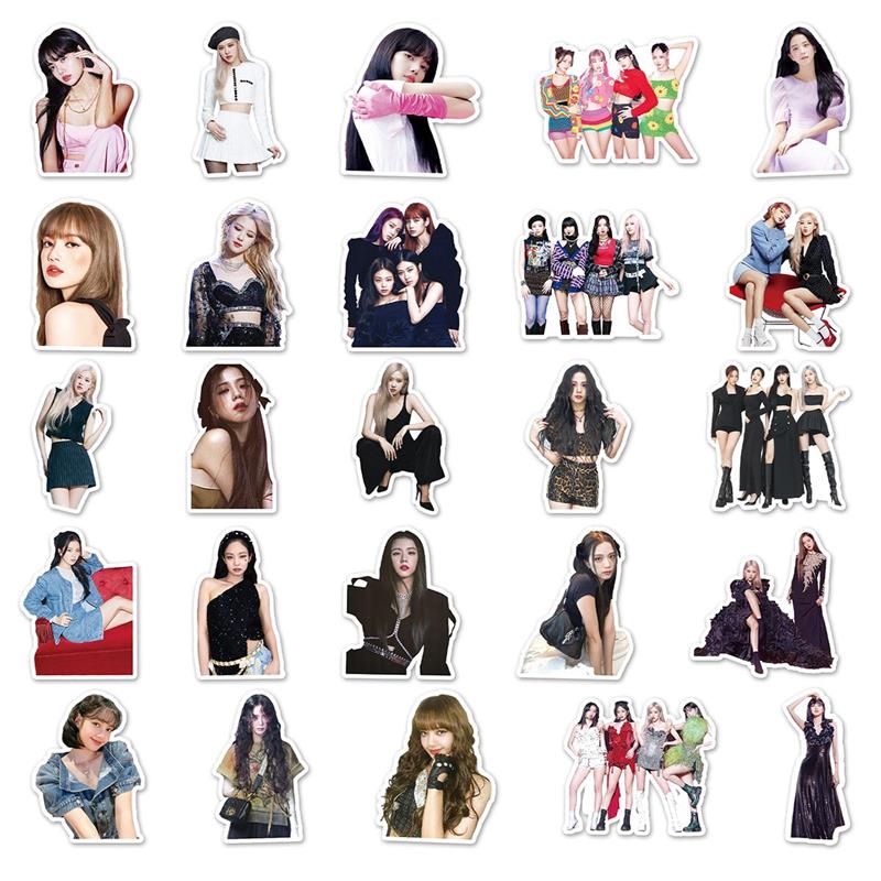 100张blackpink潮流明星行李箱防水涂鸦创意diy滑板电脑平板贴纸