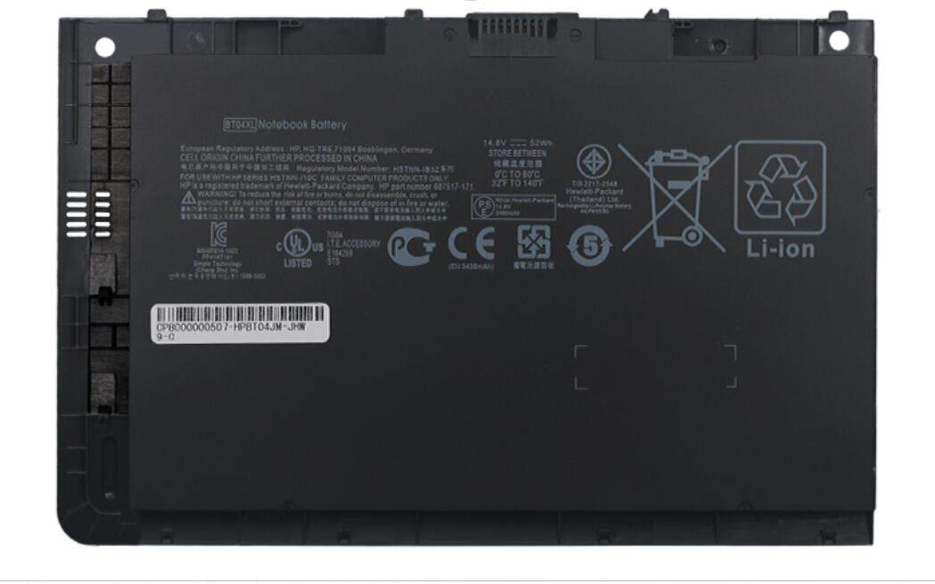 hp elitebook folio 9470 9470m 9480m bt04xl电池