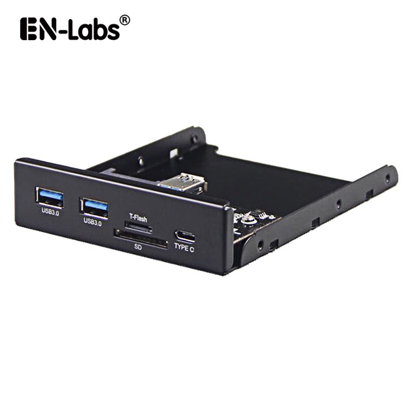 USB3.1 TYPE C软驱前置面板 20针转USB3 SD/TF内置读卡器USB HUB_虎窝淘