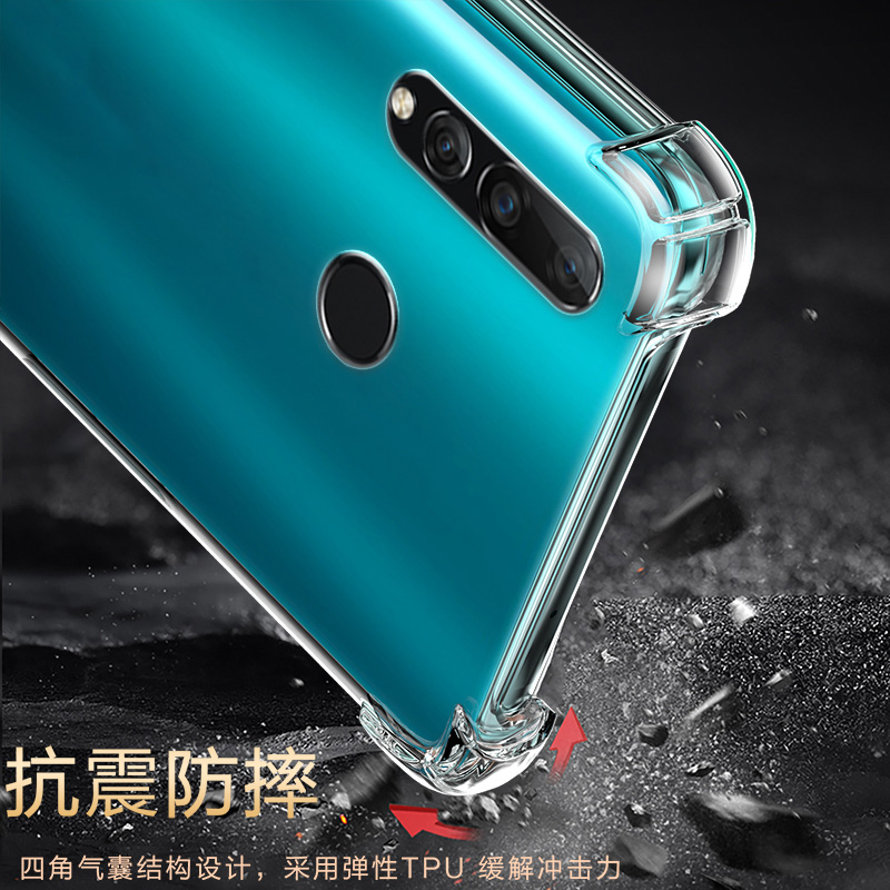 适用华为NOVA4气囊防摔nova2s手机壳nova3i新款3e软硅胶透明超薄保护套男女全包镜头四角简约创意