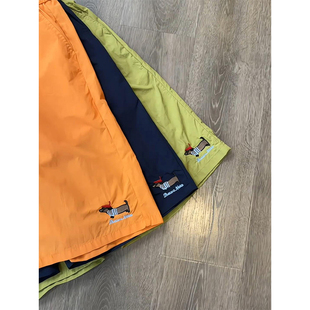 男款 不过膝五分中裤 夏季 速干运动裤 潮牌情侣美式 腊肠小狗刺绣短裤