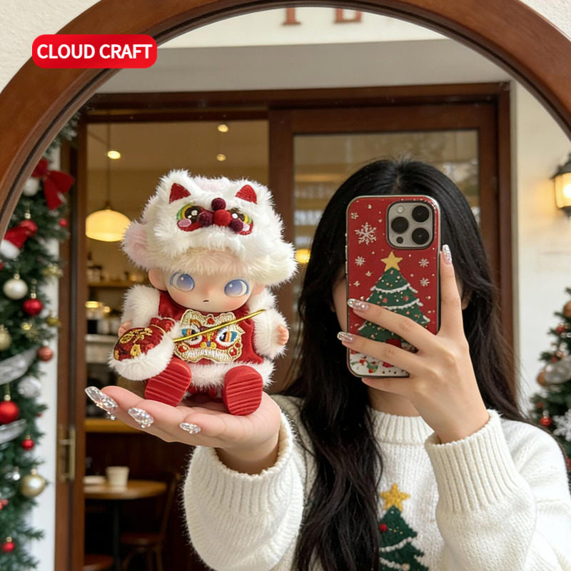 适用DIMOO新生日记娃衣可爱醒狮新年服套装dimoo新生搪胶玩偶衣服,模玩/动漫/周边/娃圈三坑/桌游,棉花娃娃/毛绒玩具娃衣,淘宝优惠券,粉丝福利购,淘宝优惠卷