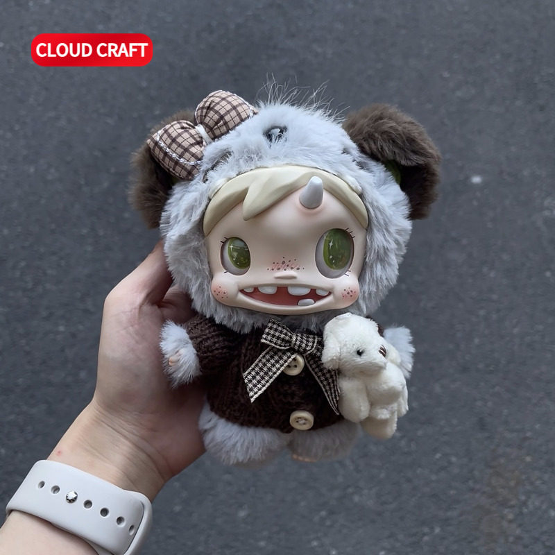 适用宝拉娃衣棕色小熊套装POLAR-MonsterBaby怪物收藏系列替换装