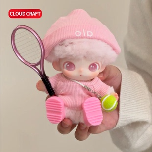 适用Dimoo新生日记搪胶娃衣羽毛球拍套装dimoo娃搪胶系列衣服