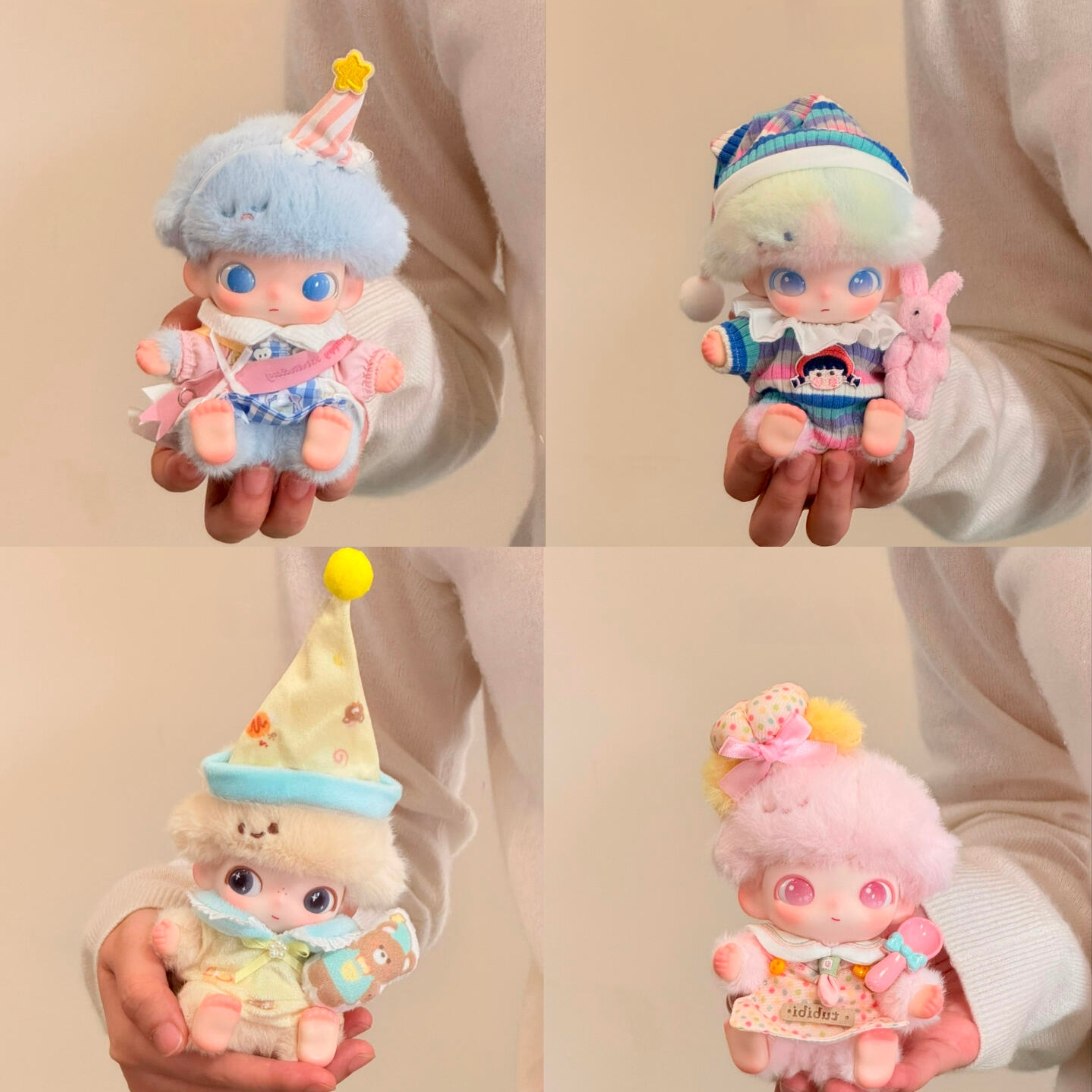 适用dimoo娃衣新生日记4代系列通用娃衣搪胶娃娃可爱娃衣着替服