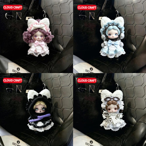 适用SP不想不想系列娃衣喵女仆套装skullpanda新品搪胶玩偶可换装
