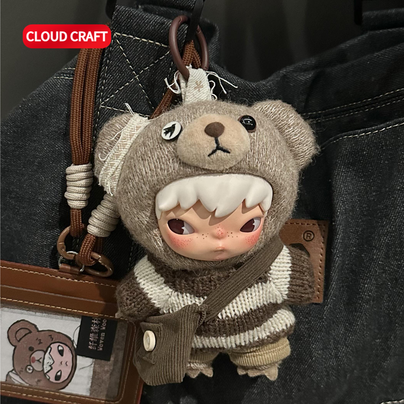 适用小野hirono/奇奇蒂蒂娃衣冬日棕色条纹毛衣挎包套装衣服着替,模玩/动漫/周边/娃圈三坑/桌游,棉花娃娃/毛绒玩具娃衣,淘宝优惠券,粉丝福利购,淘宝优惠卷