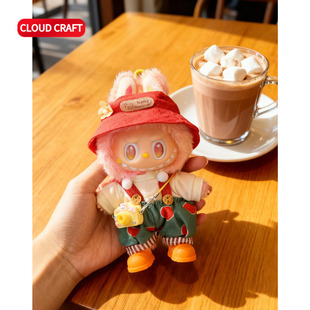 适用拉布布一二三代娃衣新款马里奥娃衣套装前方高能第三代娃衣