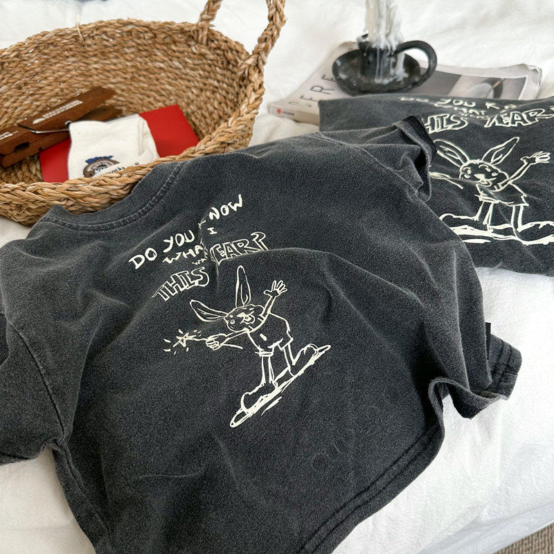 男童洋气时髦水洗做旧黑短袖T恤中小童宝宝休闲韩版儿童纯棉夏装,童装/婴儿装/亲子装,T恤,淘宝优惠券,粉丝福利购,淘宝优惠卷