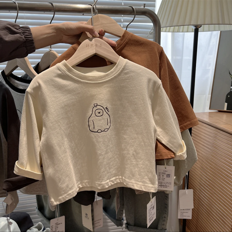 男女童可爱长袖t恤内搭打底上衣