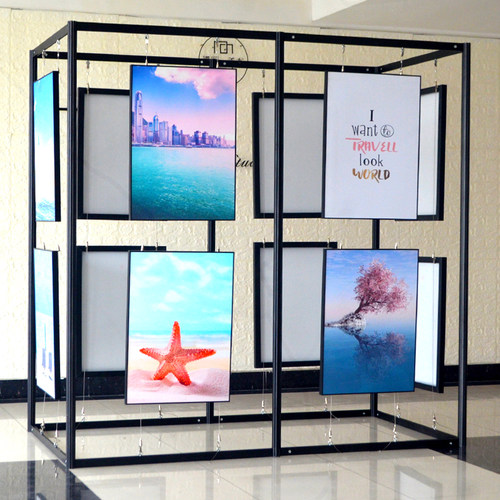 青春园子画展展示架活动促销