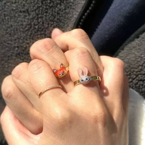 迪士尼疯狂动物城立体头像戒指