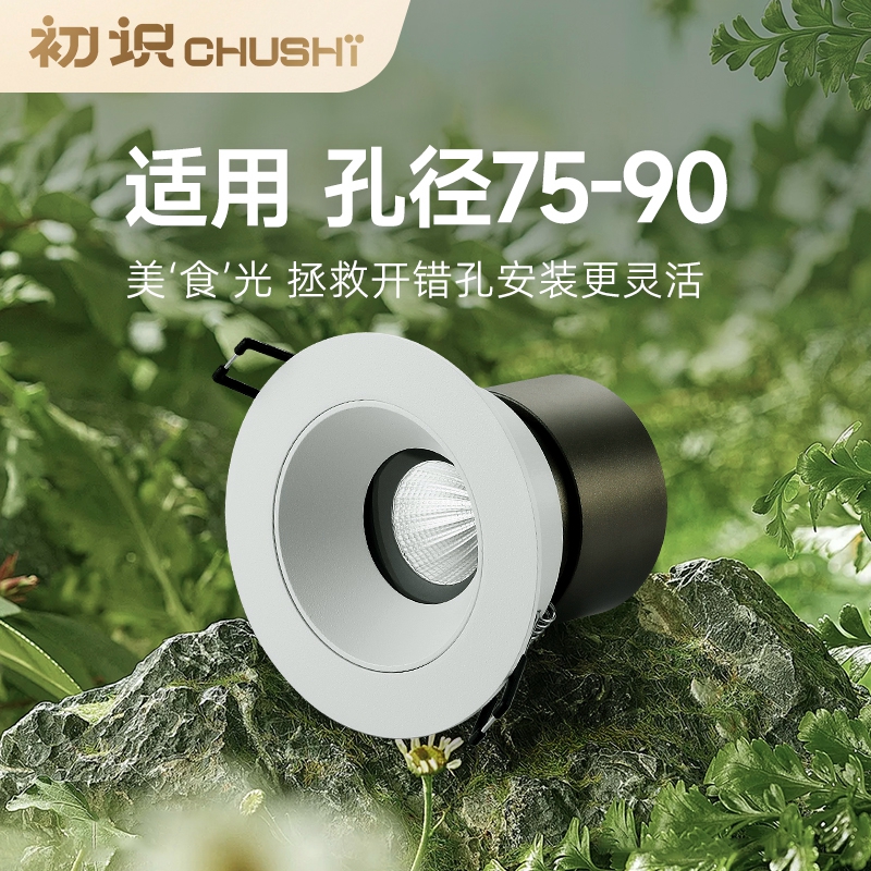 初识照明射灯家用led嵌入式吊顶