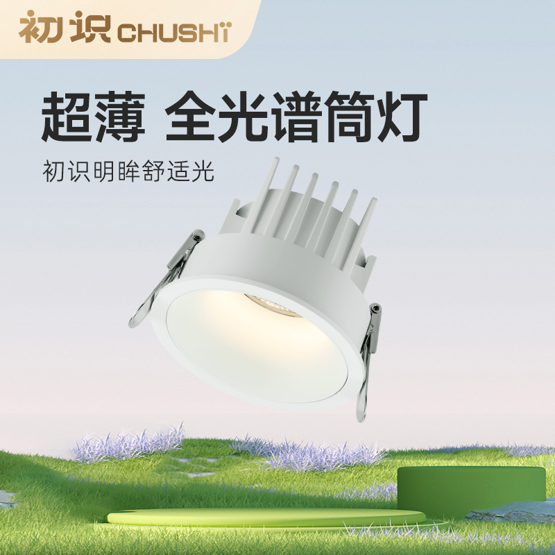 初识客厅嵌入式超薄筒灯