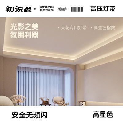 初识照明led灯带高亮软灯条客厅