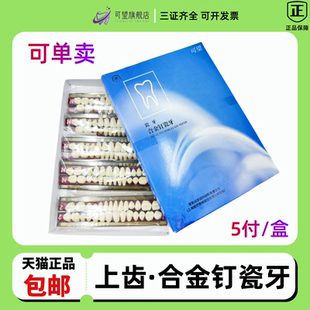 牙科医用合金钉瓷牙上齿合金钉瓷牙高硬度合金钉瓷牙全口义齿瓷牙